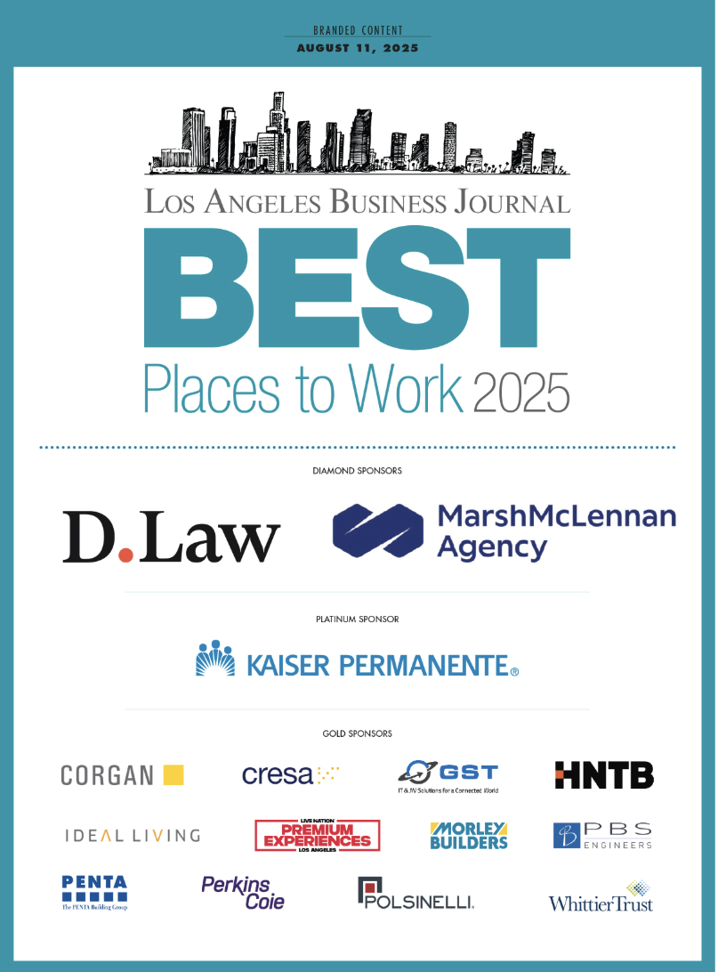 2025 Best Places to Work (Los Angeles Business Journal)